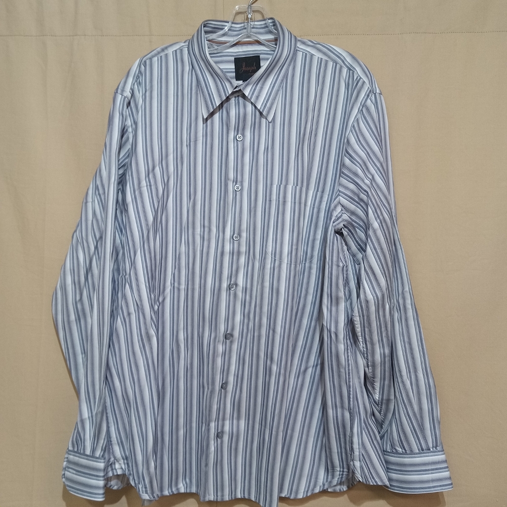 Joseph A Banks Men's Dress Shirt Size XL Stripes Long Sleeve
